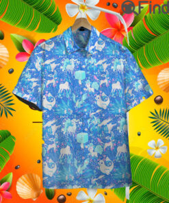 Pokemon Ice Type Custom Hawaii Button T Shirt
