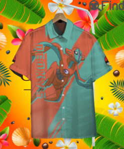 Pokemon Mythical Psychic Type Deoxys Custom Hawaii Button T Shirt