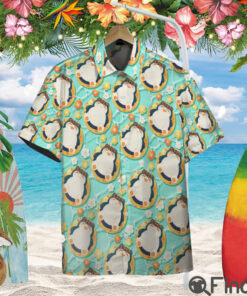 Pokemon Normal Type Cute Snorlax Custom Hawaii Button Shirt