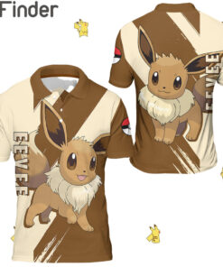 Pokemon Normal Type Eevee Custom Polo Shirt