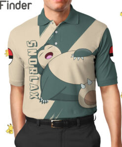 Pokemon Normal Type Snorlax Custom Polo Shirt