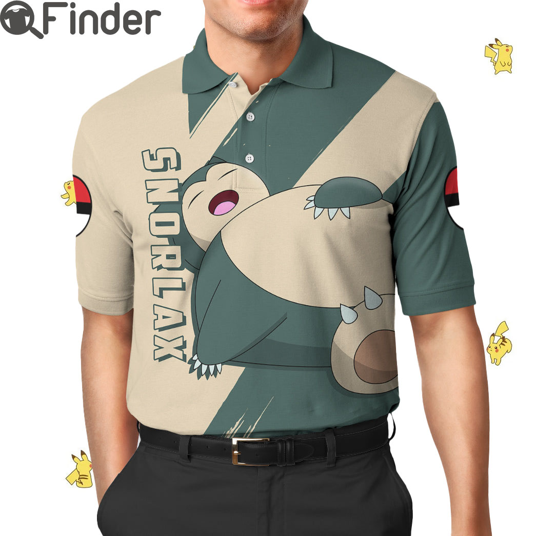 Pokemon Normal Type Snorlax Custom Polo Shirt Pokemon Normal Type Snorlax Custom Polo Shirt