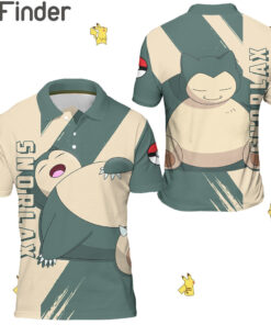 Pokemon Normal Type Snorlax Custom Polo Shirts