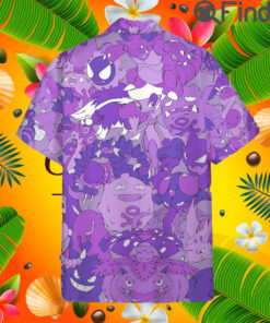 Pokemon Poison Type Custom Hawaii Button T Shirt