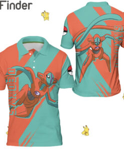 Pokemon Psychic Type Deoxys Custom Polo Shirts