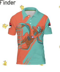 Pokemon Psychic Type Deoxys Custom Polo T Shirt