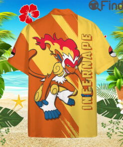 Pokemon Starter Duo Type Fire Fighting Custom Hawaii Button T Shirts