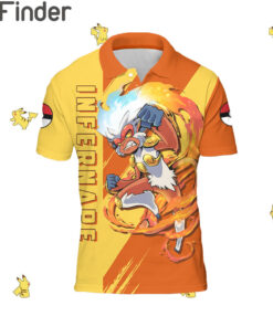 Pokemon Starter Fire Type Infernape Custom Polo T Shirts