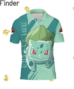 Pokemon Starter Grass Type Bulbasaur Custom Polo T Shirts