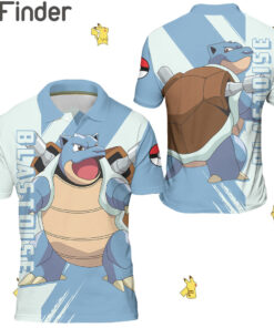 Pokemon Starter Water Blastoise Custom Polo Shirts