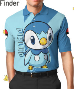 Pokemon Starter Water Type Piplup Custom Polo Shirt
