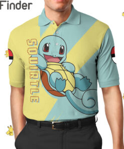 Pokemon Starter Water Type Squirtle Custom Polo Shirt