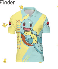 Pokemon Starter Water Type Squirtle Custom Polo T Shirt