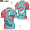 Pokemon Starter Water Type Totodile Custom Polo Shirts