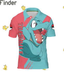 Pokemon Starter Water Type Totodile Custom Polo T Shirt