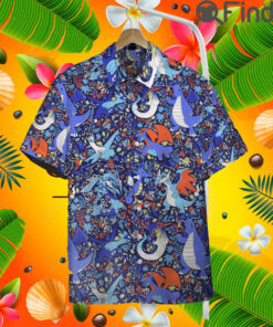 Pokemon Type Dragon Custom Hawaii Button T Shirts