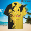 Pokemon Type Electric Pikachu Custom Hawaii Button Shirts