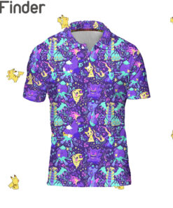 Pokemon Type Ghost Custom Polo Shirts