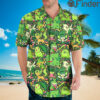 Pokemon Type Grass Custom Hawaii Button Shirts