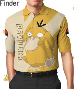 Pokemon Water Type Psyduck Custom Polo Shirt
