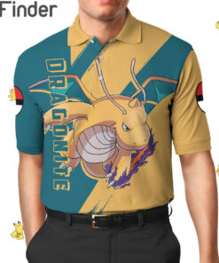 Pseudo legendary Pokemon Dragon Type Dragonite Custom Polo Shirt