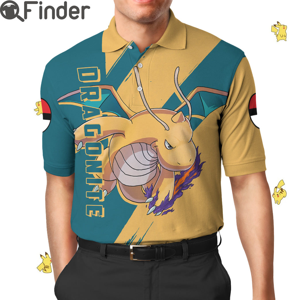 Pseudo legendary Pokemon Dragon Type Dragonite Custom Polo Shirt Pseudo legendary Pokemon Dragon Type Dragonite Custom Polo Shirt