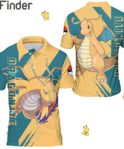 Pseudo legendary Pokemon Dragon Type Dragonite Custom Polo Shirts
