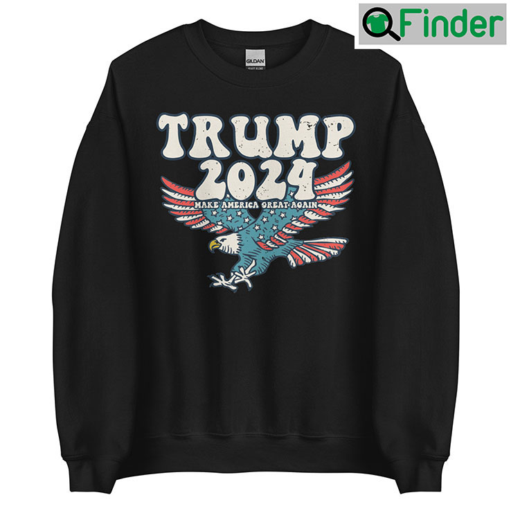 Trump 2024 MAGA Distressed Unisex Sweater Trump 2024 MAGA Distressed Unisex Sweater