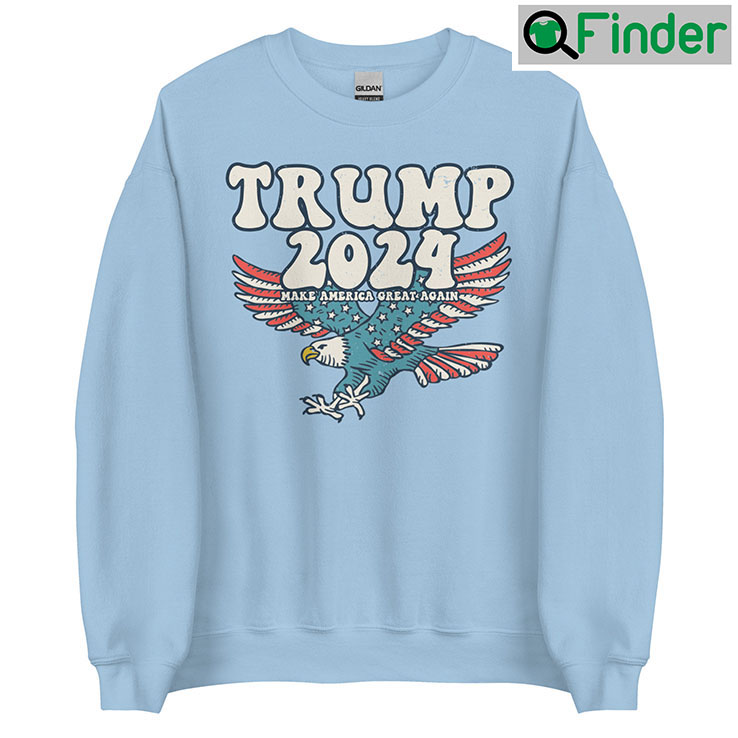 Trump 2024 MAGA Distressed Unisex Sweatshirt Hoodie Trump 2024 MAGA Distressed Unisex Sweatshirt Hoodie
