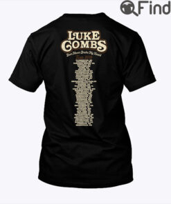 Luke Combs Beer Never Broke My Heart Tour 2019 Skeleton Shirts