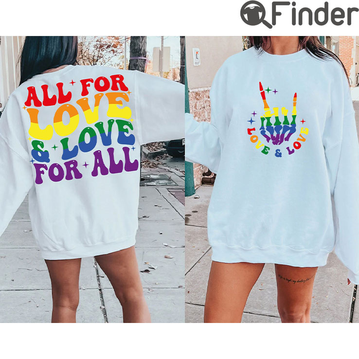 All For Love And SVG Pride Ally Svg Cutting File Gay Png LGBTQ Month Design T Shirt
