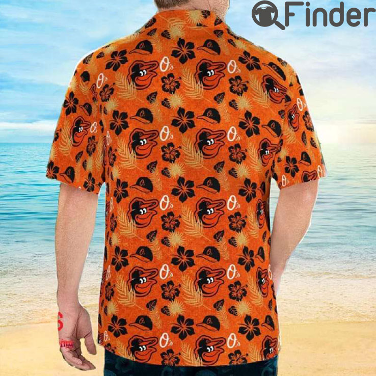 Baltimore Orioles Birdland and Flower 2023 Hawaiian T Shirt Baltimore Orioles Birdland and Flower 2023 Hawaiian T Shirt
