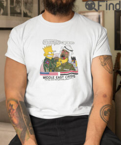 Bart Simpson Middle East Crisis T Shirt The Day When Brat Got Really Pissed Off