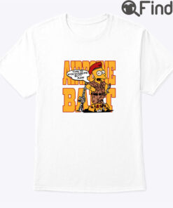 Bart Simpson Time To Kick Husseins Butt Man Unisex Shirt