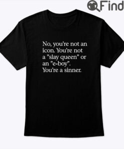 No Youre Not An Icon Youre Not A Slay Queen Or An E Boy Shirt