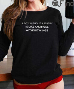 A Boy Without A Pussy Is Like An Angel Without Wings Shirt