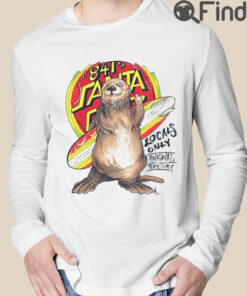 Funny Surfing Otter 841 Sweater Santa Cruz Locals Only Awaswas Territory