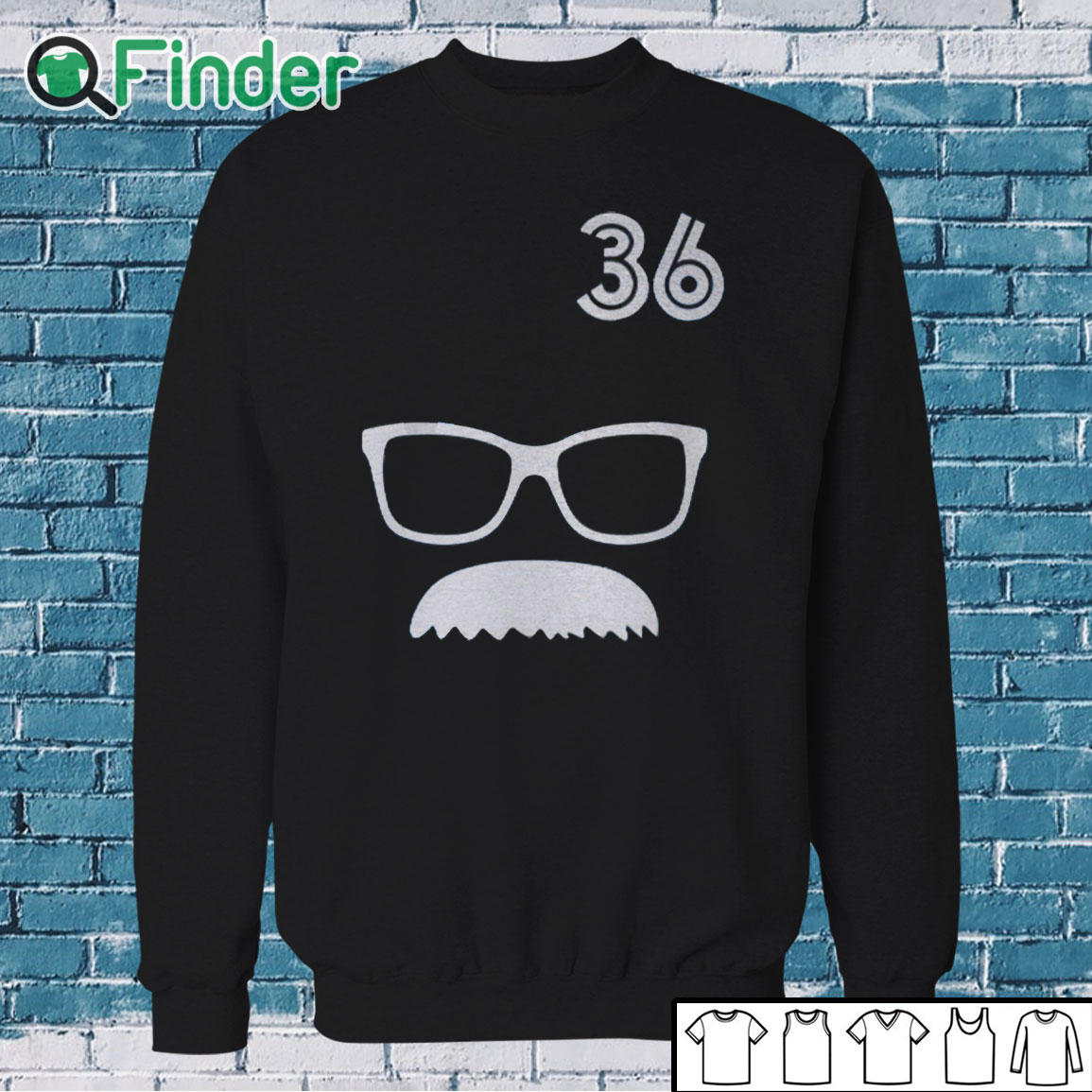 Sweatshirt 36 Davis Schneider Glasses Moustache Shirt Sweatshirt 36 Davis Schneider Glasses Moustache Shirt