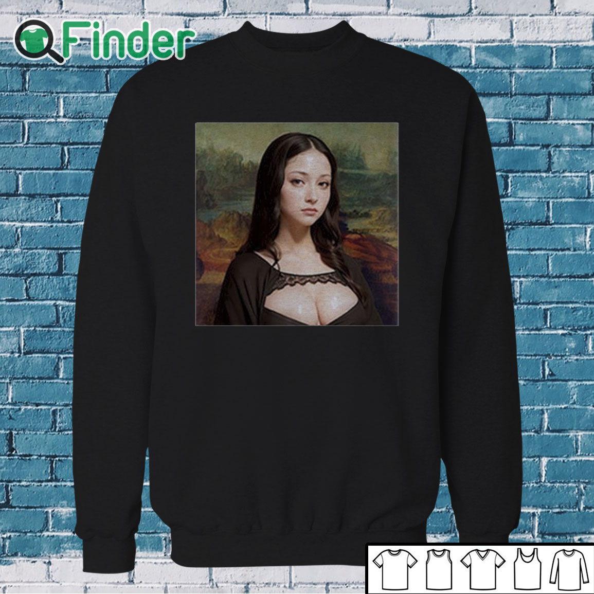 Sweatshirt Modern Mona Lisa Shirt Sweatshirt Modern Mona Lisa Shirt
