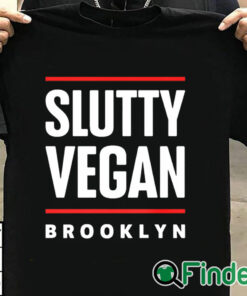 T shirt black Chloe Bailey Slutty Vegan Brooklyn Shirt