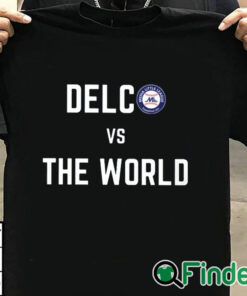 T shirt black Delco Vs The World Shirt Media Little League