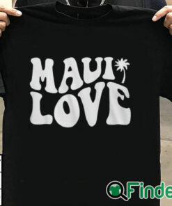 T shirt black Maui Love Shirt
