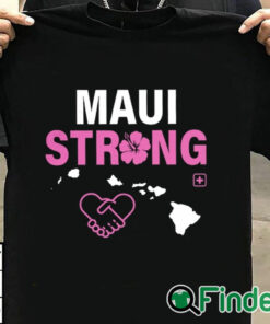 T shirt black Maui Strong T Shirt Maui Wildfire Relief Support For Hawaii Fire Victims Lahaina