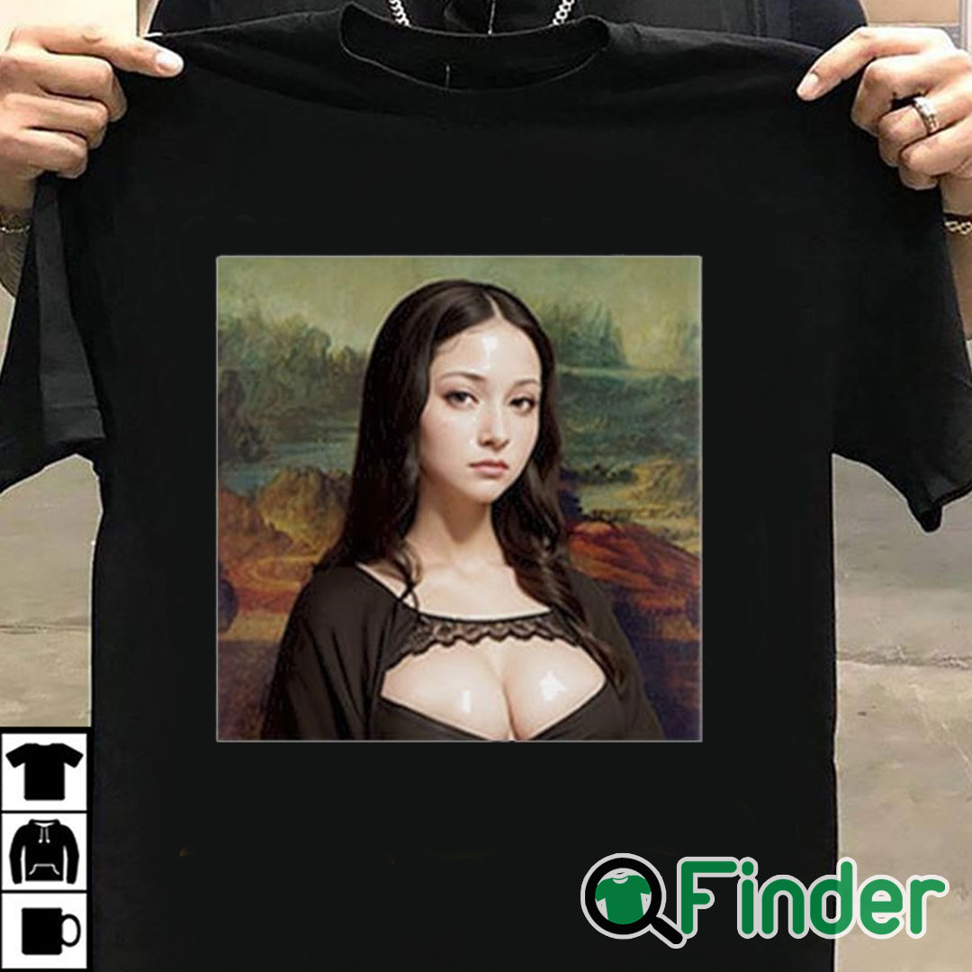 T shirt black Modern Mona Lisa Shirt T shirt black Modern Mona Lisa Shirt