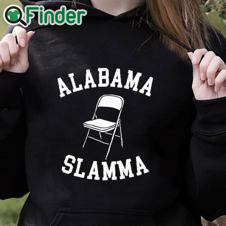 black hoodie Folding Chair Alabama Slamma Shirt black hoodie Folding Chair Alabama Slamma Shirt