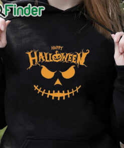 black hoodie Happy Halloween T Shirt, Halloween Sweats & Hoodie