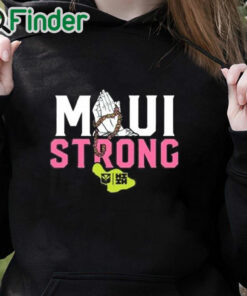 black hoodie Pray Maui Strong Shirt