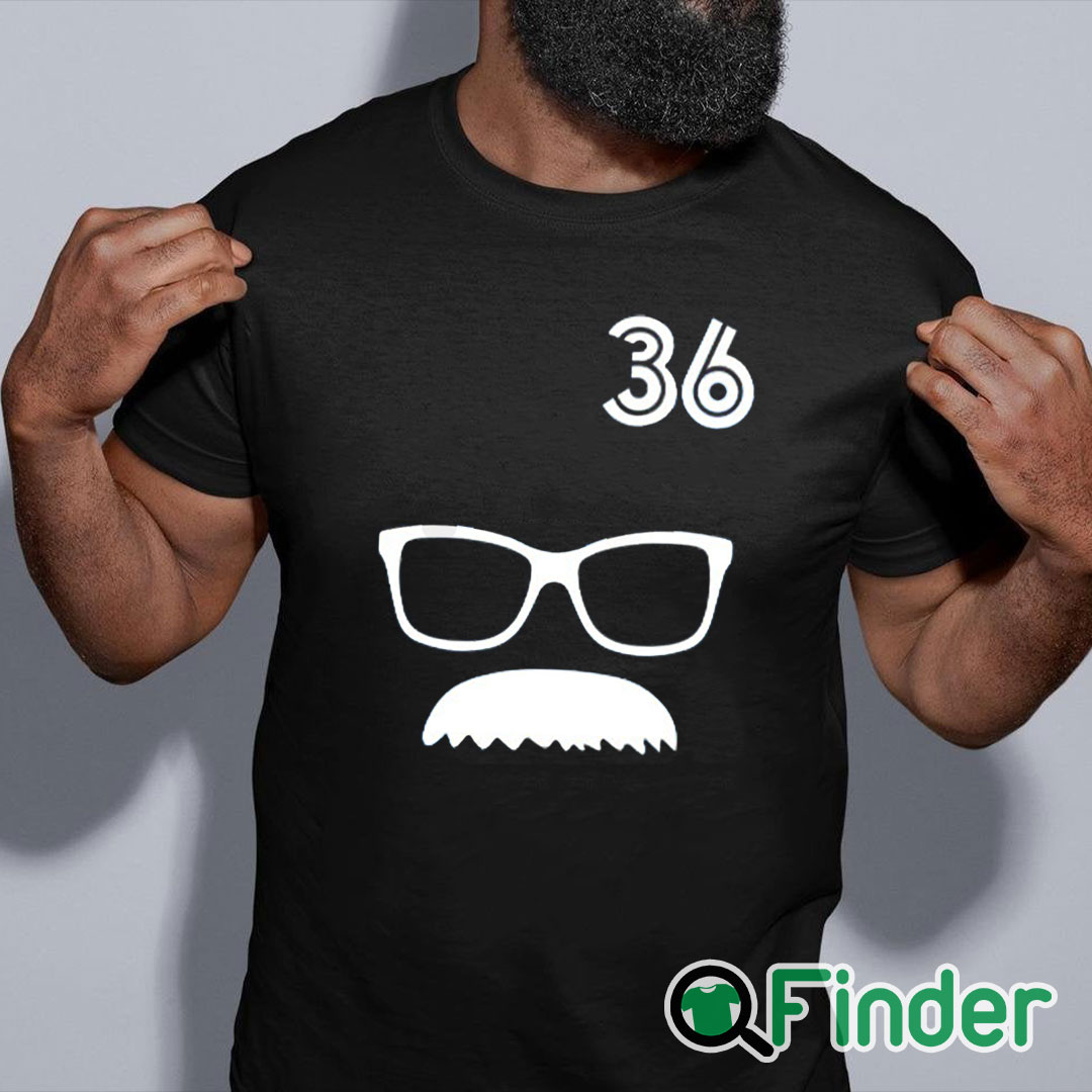 black shirt 36 Davis Schneider Glasses Moustache Shirt black shirt 36 Davis Schneider Glasses Moustache Shirt