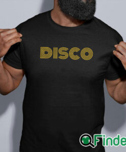 black shirt Disco T shirt