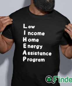 black shirt Low Income Home Energy Assistance Program Shirt